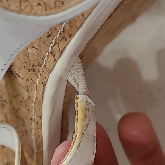 Kenneth Cole Reaction white wedge espadrilles sandals size 10 - Picture 14 of 14